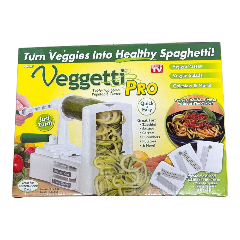 Vegetti Pro Spiralizer Vegetable Cutter Kitchen Tool Zucchini Pasta Noodles NEW